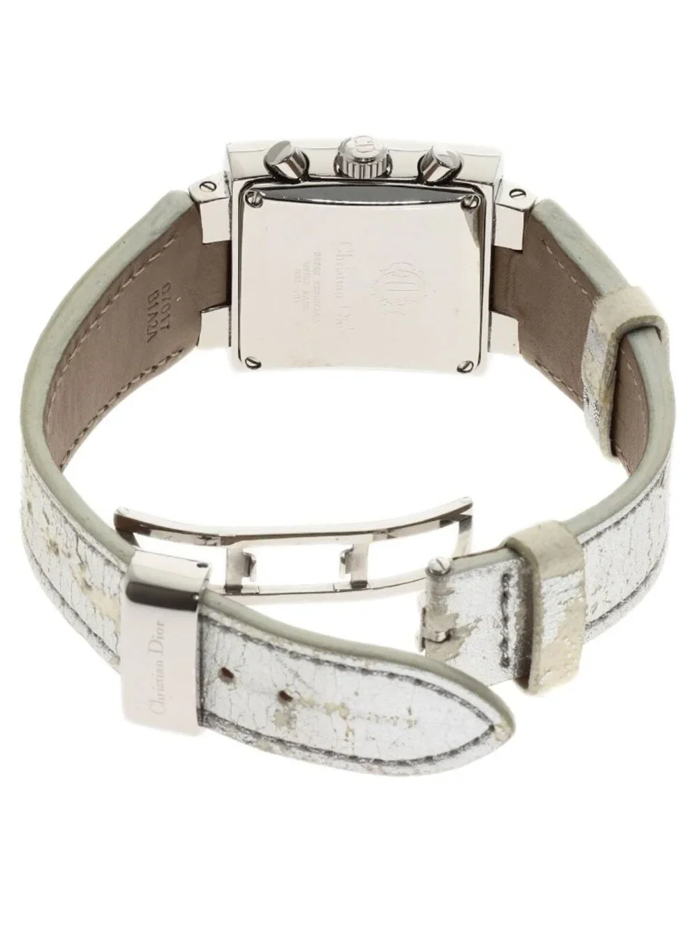 Dior Riverspark Ring Diamond Watch SS Leather